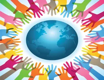hands around the world