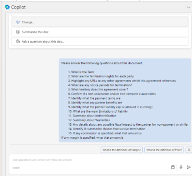 Streamlining Contract Reviews with Microsoft 365 Copilot for Legal Teams