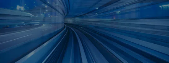 Dark blue warp tunnel graphic effect